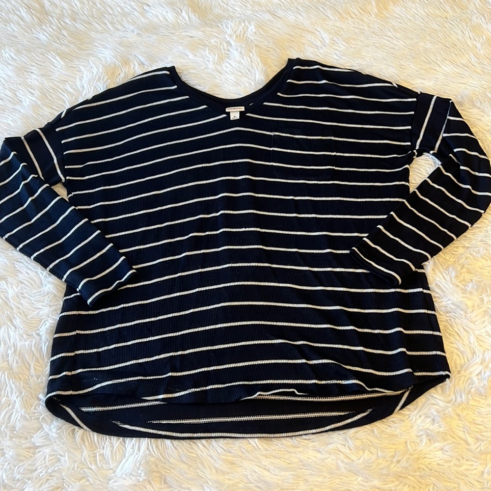 Merona (Target) navy/white stripe light sweater